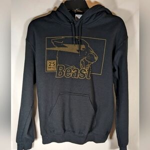 Limited Edition Mr. Beast Hoodie M25 Million Black with Gold Print Size Small